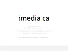 Tablet Screenshot of imedia.ca
